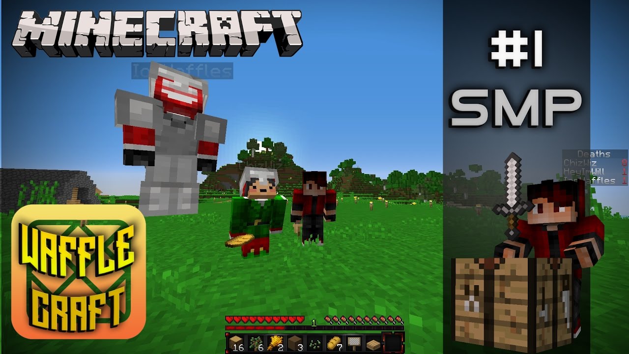 Waffle Craft #1 w/RedrunnerMC:New SMP Series - YouTube
