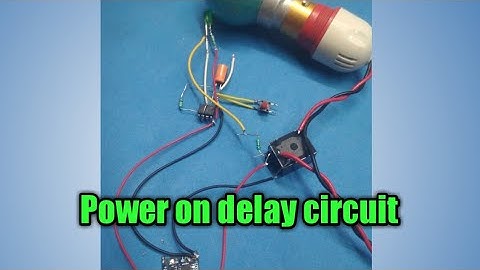 Power on delay circuit using 555 ic | mono stable multivibrator