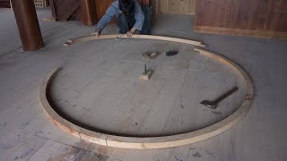 EP.17 Making a moon door for the study room | Building Traditional Wooden House