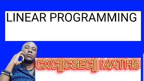 How to easily do linear Programming? #dellymathsconcepts #cxcmaths #inequalities #csec