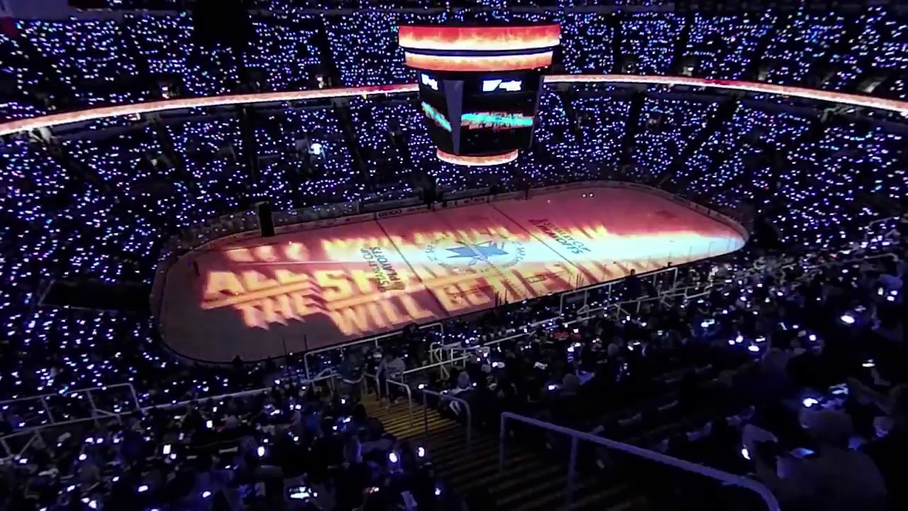 San Jose Sharks 2017 Stanley Cup Playoffs Round 1 Game 4 Celebration and Introduction