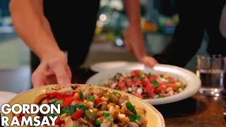 Griddled Chicken with Chickpeas, Feta & Watermelon Salad | Gordon Ramsay