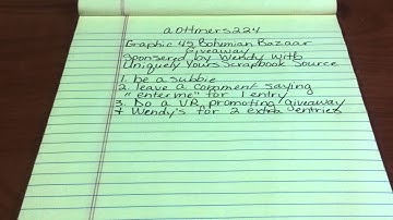 VR- aottmers224 G45 Bohemian Bazaar Giveaway