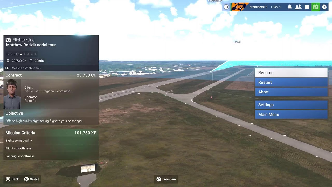 Microsoft Flight simulator 2024. Yqg. flying above Windsor in Brem Air!