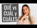 When to use QUE or CUAL in Spanish | Diferencia entre QUÉ, CUÁL y CUÁLES | CUAL means what or which?