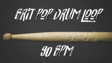 Brit pop drum loop 90 bpm