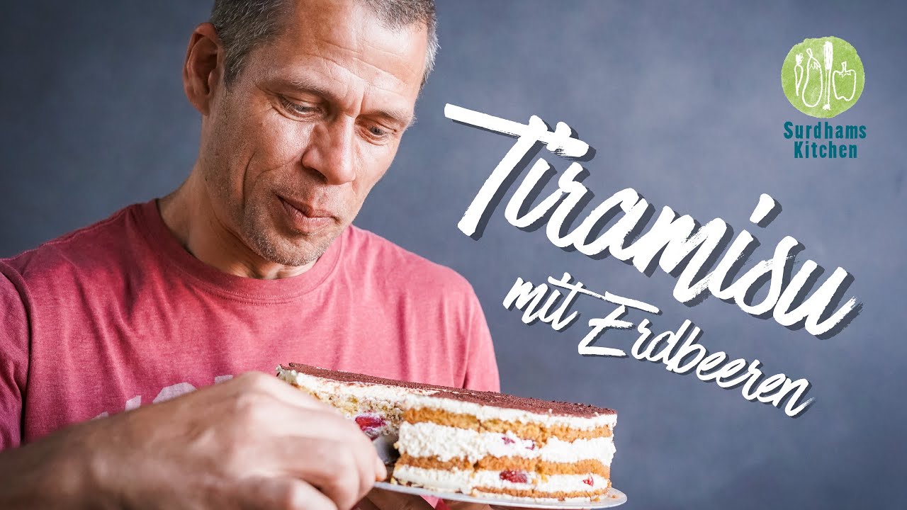 Tiramisu mit Erdbeeren - vegan und super lecker