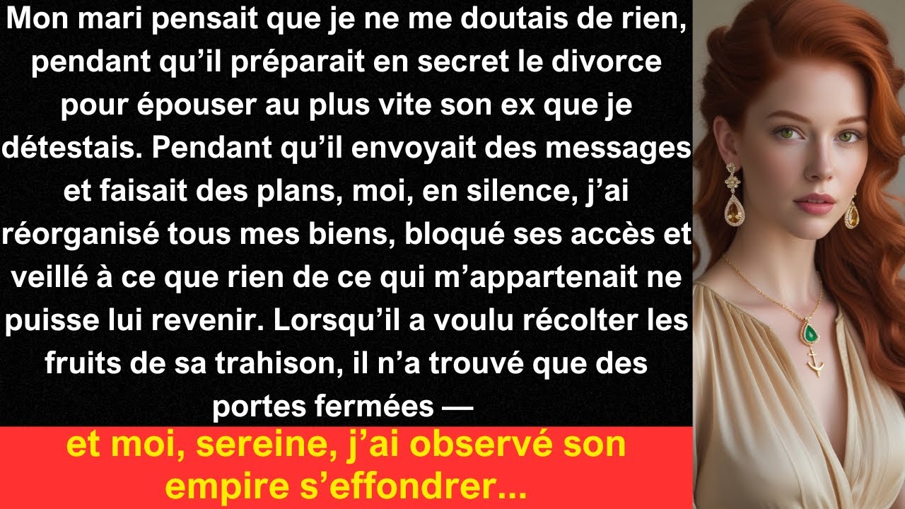 Mon mari pensait que je ne me doutais de rien, pendant qu’il préparait en secret le divorce pour...