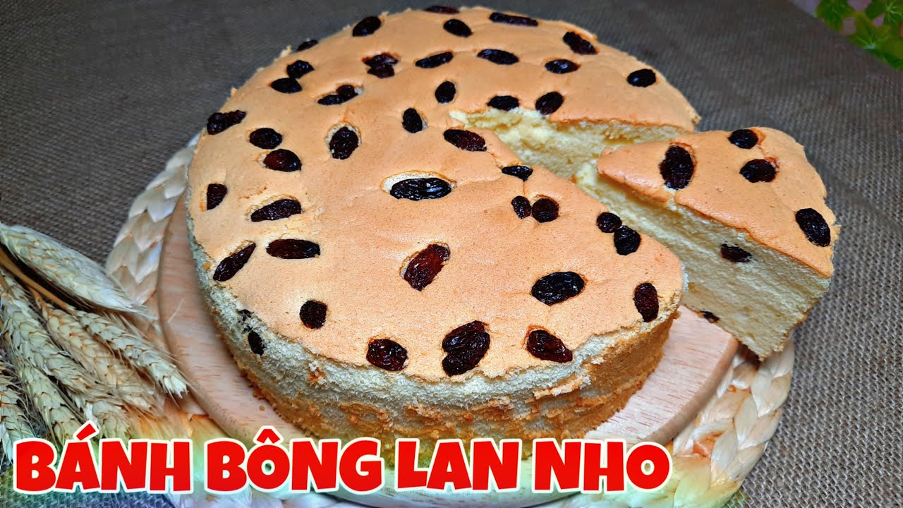 BÁNH BÔNG LAN NHO - Grape sponge cake recipe || Lazi Kitchen
