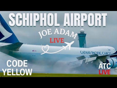 🔴 LIVE: Thunderstorm Plane Spotting at Amsterdam Schiphol | Sept 3, 2025