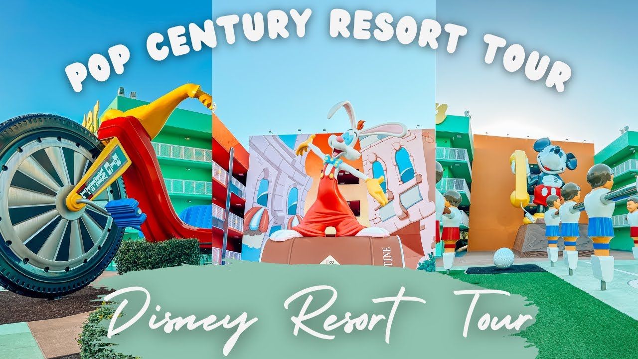 Disney's Pop Century Resort Tour- 2025  REFURBISHED dining area, pools, transportation and more