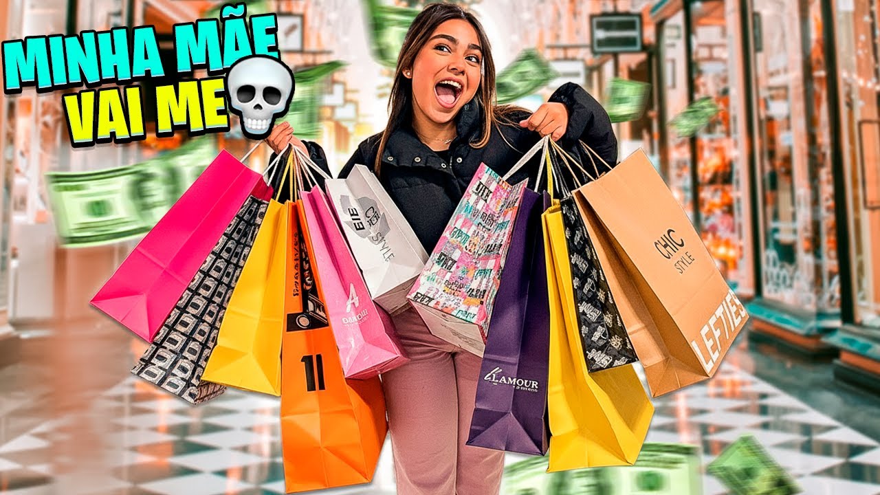 COMPREI TUDO NO CARTÃO DA MINHA MÃE!!! *Ela surtou 🤯