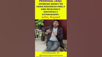 PRODIGAL |VOCABULARY #vocabulary #wordpower #mnemonics #funlearning #learn #pronounciation  #shorts