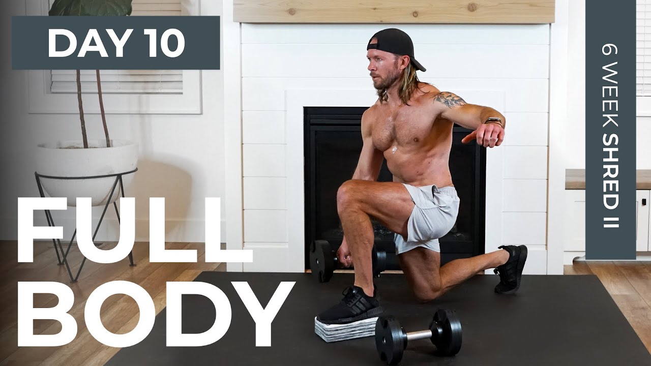 Day 14: 30 Min Total Body BUILD + BURN Drop Set Dumbbell Workout | 6 Week Shred II