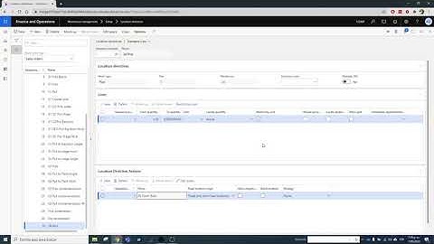 Dynamics 365 F&O Location directives Restricted by unit