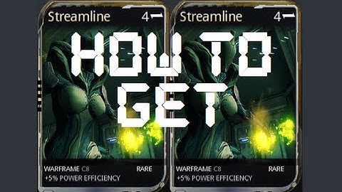 Warframe - How To Get The Streamline Mod