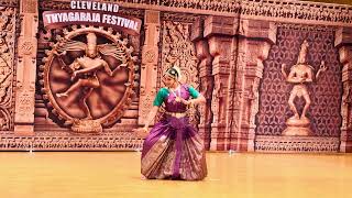 Snippet of Bhavayami Raghuramam Dance |Cleveland Thyagaraja Fest '25 | Solo by Guru Abhirami Shankar