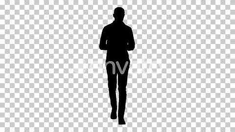 Silhouette Man walking, Alpha Channel | Motion Graphics - Envato elements