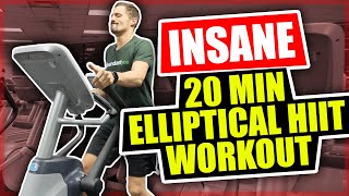 *NEW* Insane 20 Minute Elliptical Workout - HIIT Workout