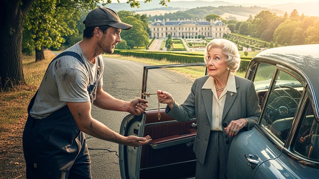 MECÁNICO POBRE RESCATÓ A ANCIANA DE 80 AÑOS... SIN SABER QUE ELLA ERA LA DUEÑA DE TODO