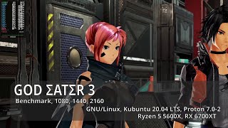 God Eater 3, Proton 7.0-2 Linux , Benchmark