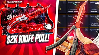 PULLED A $2000 BUTTERFLY KNIFE !! - HELLCASE PROMO CODE - HELLCASE