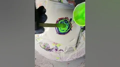 acrylic pour painting bloom technique abstract fluid art how to creation video #58