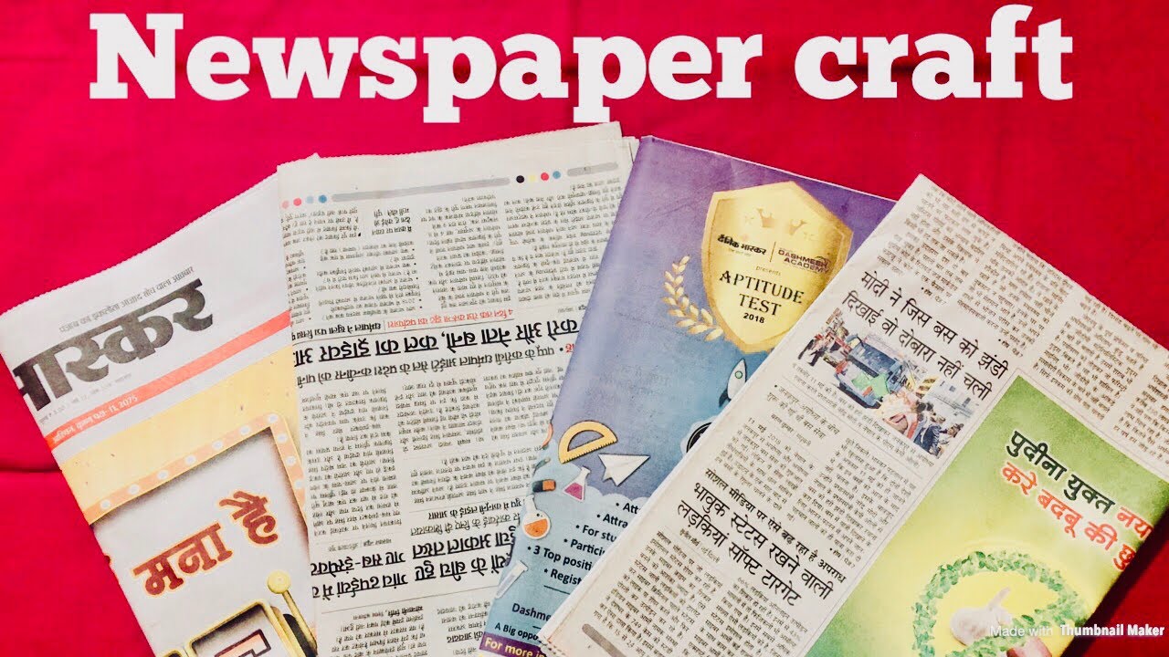 5 Easy Newspaper DIY Art-and-Craft Ideas For Kids