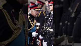 King Charles Parade Inspection #royalfamily #newmonarchy #royalnews #kingcharles #news #royaldrama
