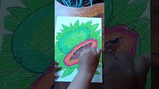 Brown crayon #art #youtubeshorts #drawing #shorts #shortvideo #fruit #artist