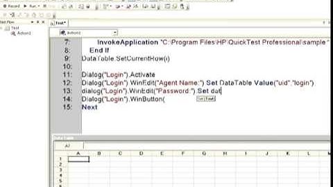 Data table methods in QTP (DDT)-DATA DRIVEN TESTING