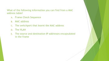 Analyzing Ethernet LAN Switching Q&A Part 2
