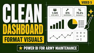 Power BI for Army Maintenance #5 | Formatting Visuals & Building a Clean Dashboard