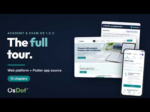 Academy & Exam OS Full Feature Tour — Web + Flutter App Source