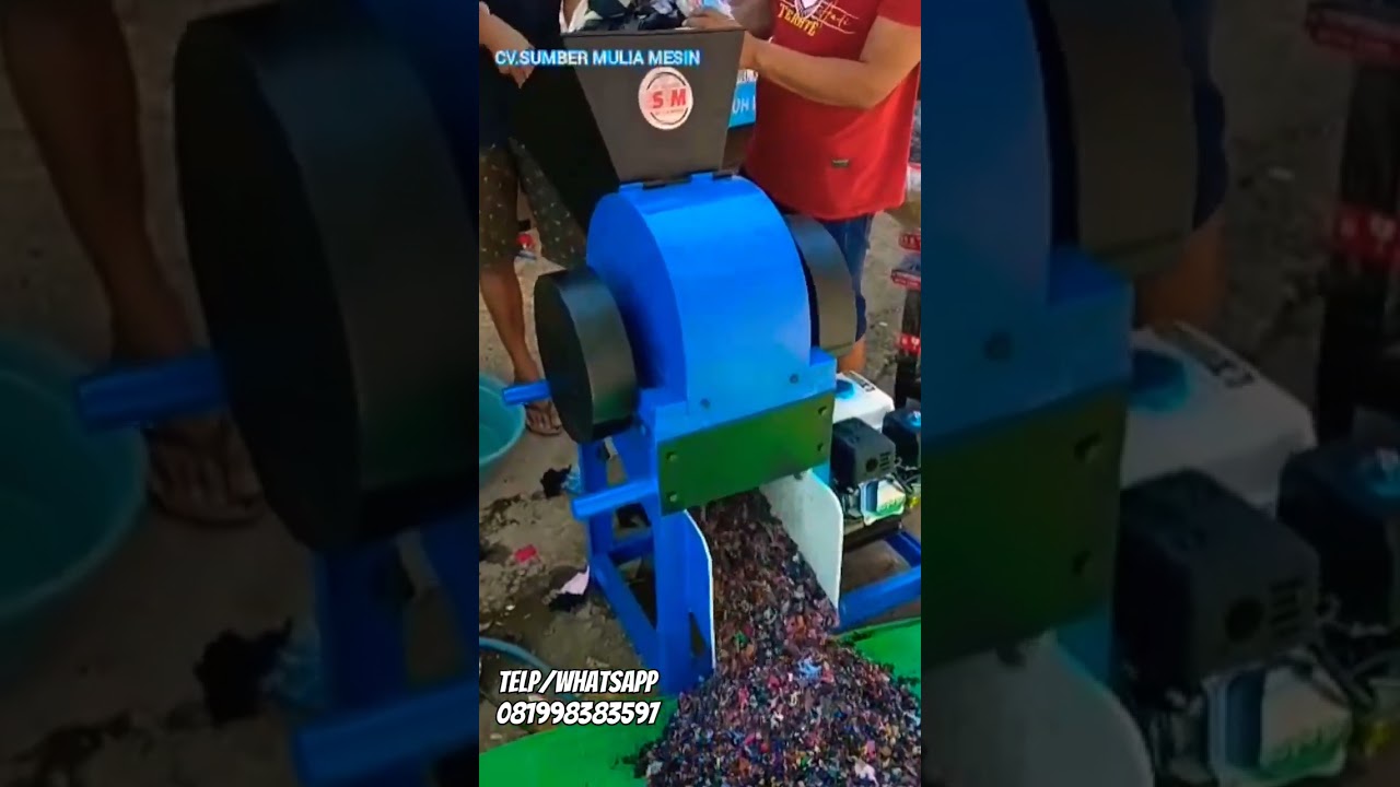Mesin serbaguna cacah limbah kain , busa / mesin pengolahan limbah rumah tangga ,mesin kompos.