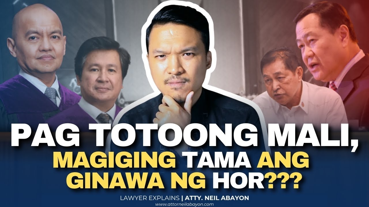 MALI daw ang FACTS ni JUSTICE LEONEN sa SC Decision (DUTERTE v. HOR)... #LawyerExplains #AttorNEIL