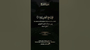 شیخ محمد صدیق المنشاوی رحمة الله - سوره الشرح، آیه ۱ - ۸