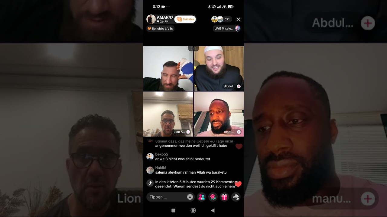 Amar47, Manuellsen, Abou Chaker und Abdul diskutieren über Islam, Wissen und Umgang miteinander