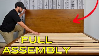 Softa Japanese Joinery Bed Frame with Headboard Assembly screenshot 2