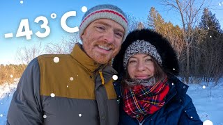 Crazy SNOWSTORM + The COLDEST Week of WINTER! 🥶🇨🇦 Our Winter Cabin Getaway in Canada ❄️ screenshot 5