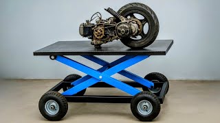 Mobile Werkbank mit altem Werkzeug gebaut – Unglaublich praktisch!