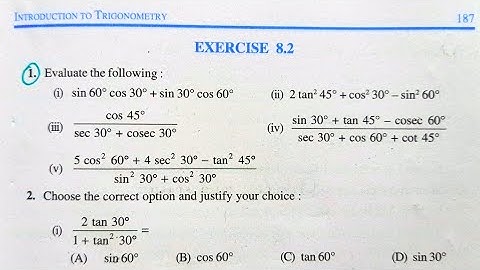 EX 8.2 CLASS 10 | NCERT SOLUTIONS CLASS 10 EXERCISE 8.2 (ALL QUESTIONS) | CLASS 10 TRIGONOMETRY