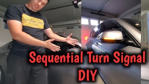 BMW 535d F10 Sequential Mirror Turn Signals. *How too*