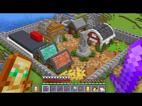I Built a MEGA Village in Survival Minecraft