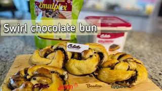 Roti konde  swirl chocolate bun
