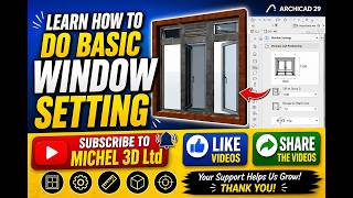 ARCHICAD 29 , DOOR &WINDOW BASIC SETTING