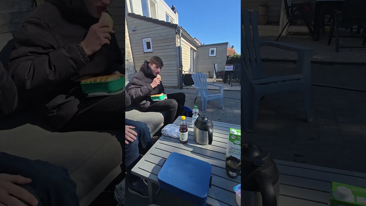 kampvuur tijdens de pauze