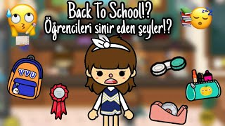 Öğrencileri Sinir Eden Durumlar?! 📚 ~ Okula Geri Dönüş~ Toca Life World Türkçe / Toca Life Queen