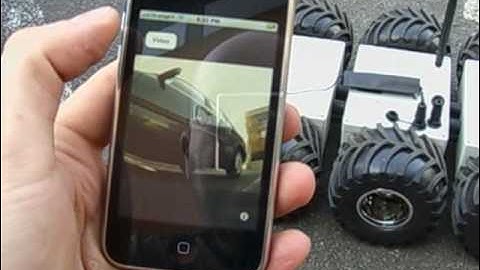 iphone controlled inspection robot with video feedback (WIFIBOT M)