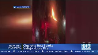 Firefighters Blame Cigarette Butt For Starting Large Vallejo House Fire